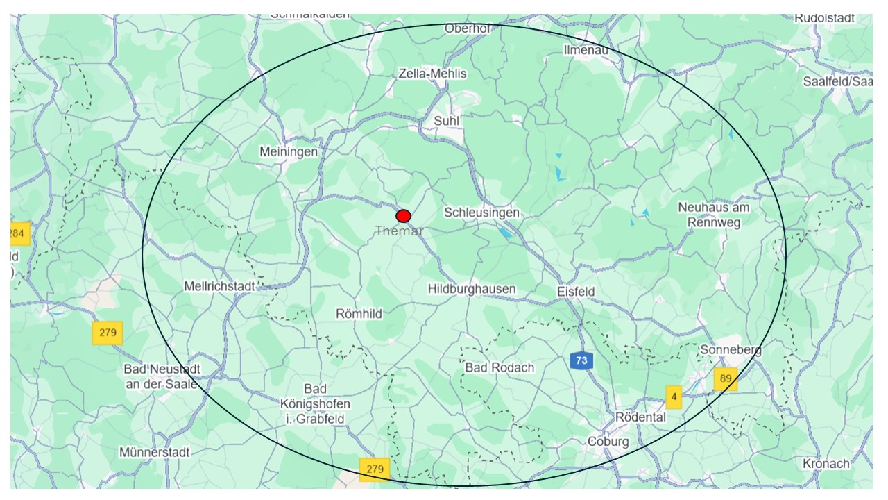 Dienstleistungsradius Radius Anfahrtkosten